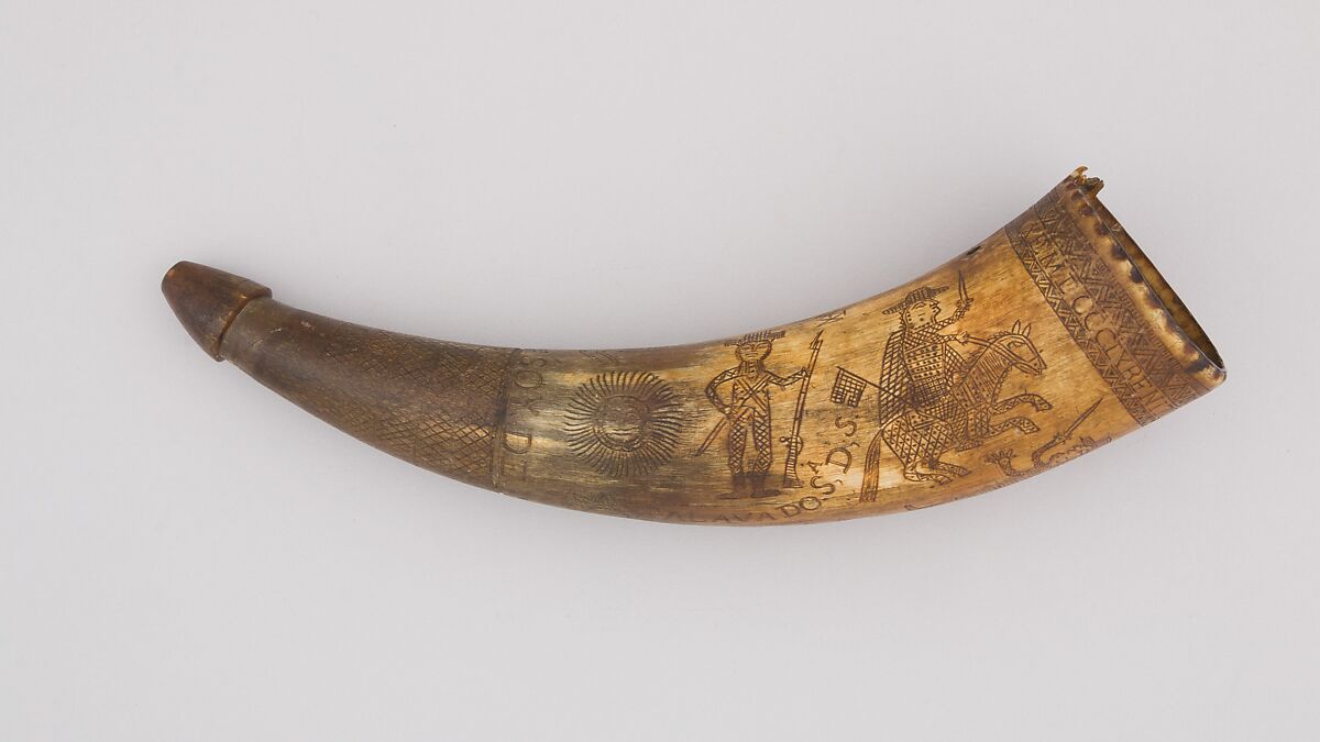 Powder Horn, Horn (ox), Mexican 