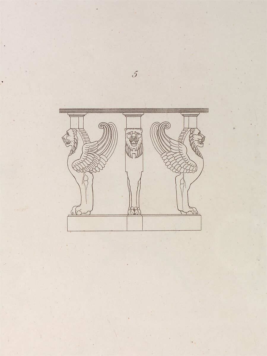 Household Furniture and Interior Decoration, Thomas Hope (British (born Holland), Amsterdam 1769–1831 London), Engraving and etching 