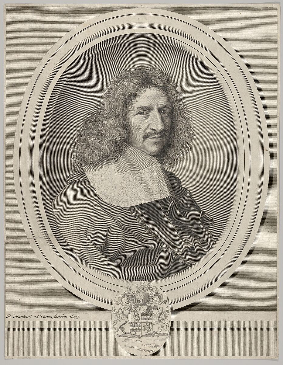 Louis Hesselin, Robert Nanteuil (French, Reims 1623–1678 Paris), Engraving; first state of two (Petitjean & Wickert) 