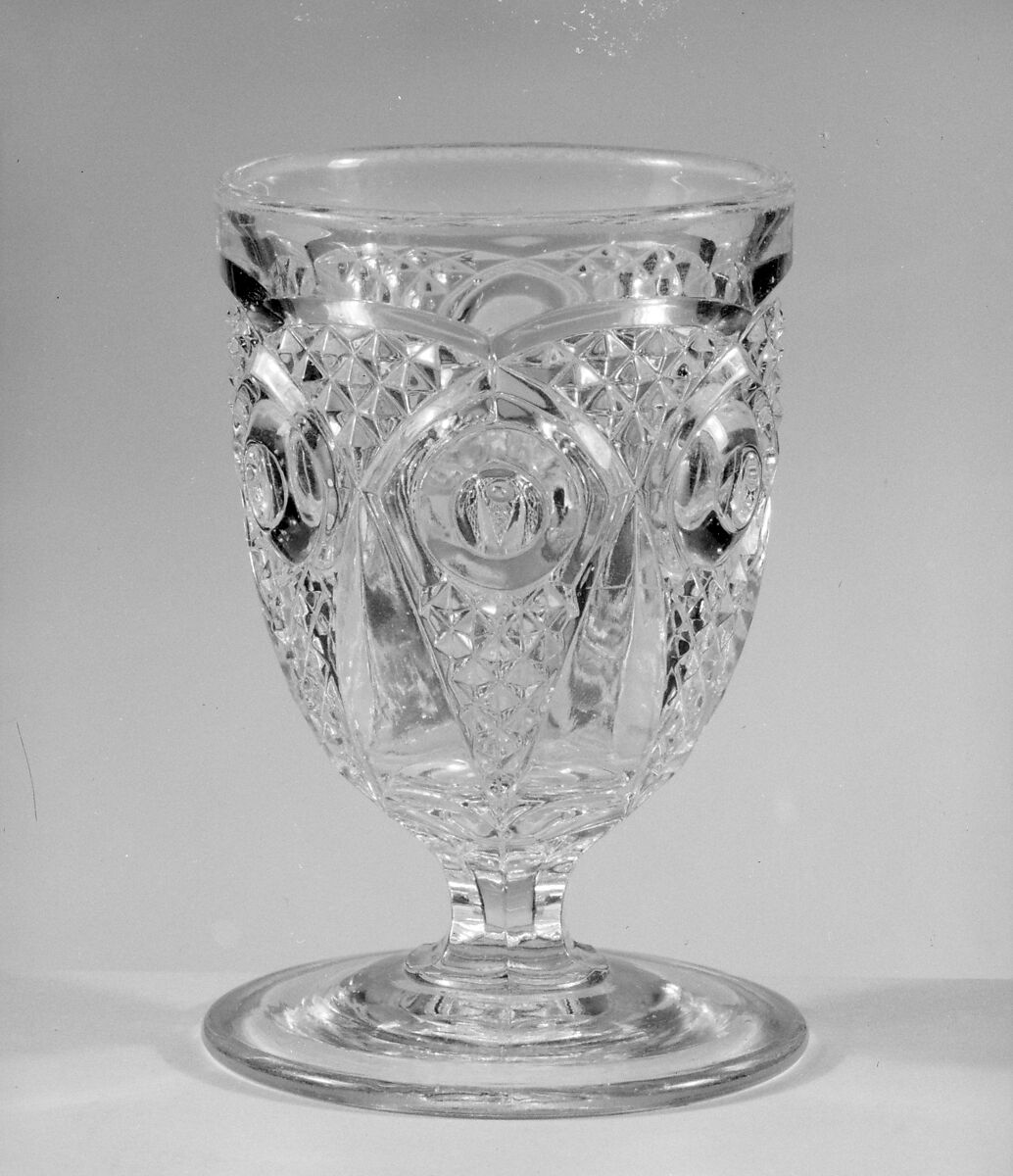 Egg Cup, New England Glass Company (American, East Cambridge, Massachusetts, 1818–1888), Pressed glass, American 