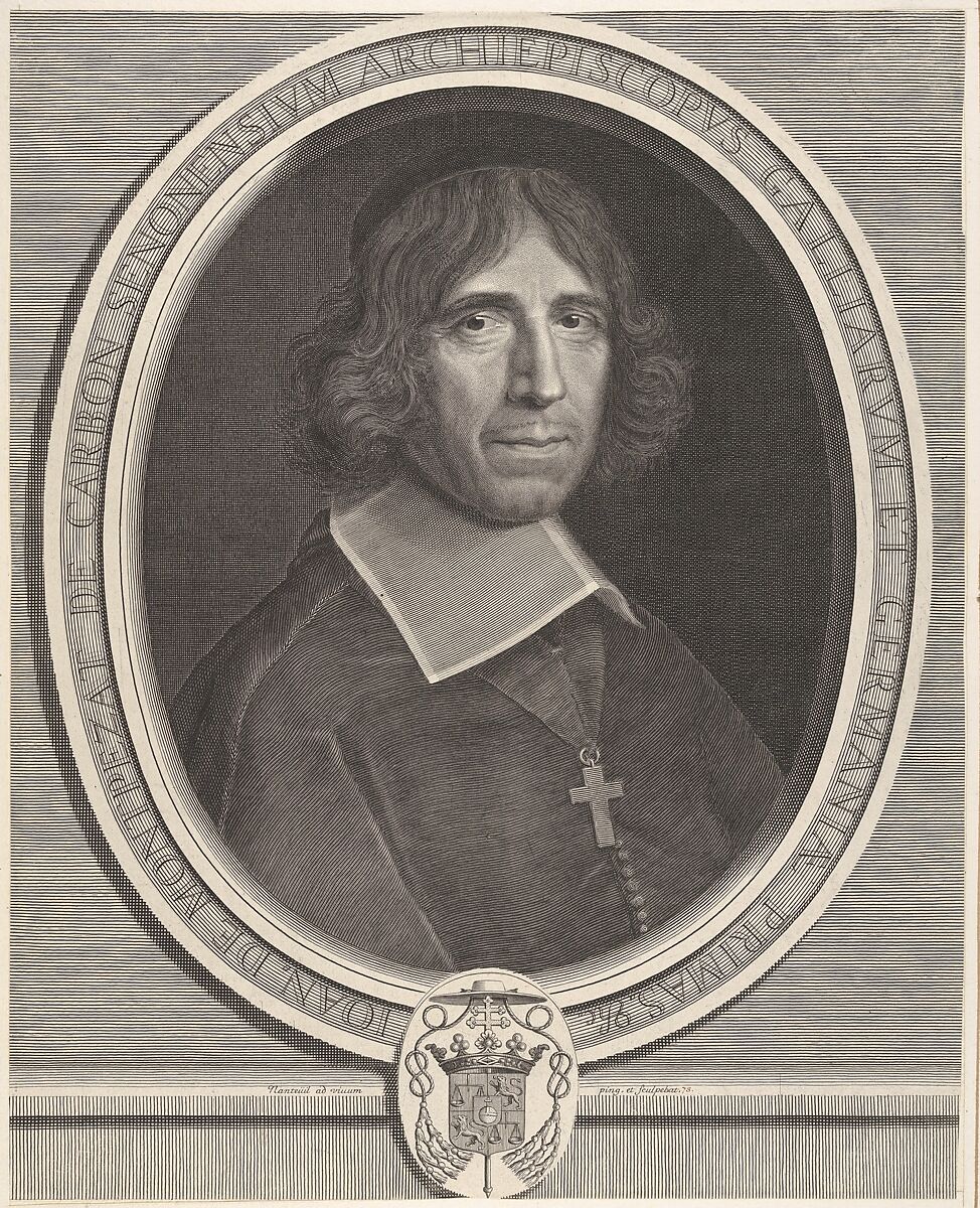 Jean de Montpezat de Carbon, Robert Nanteuil (French, Reims 1623–1678 Paris), Engraving; third state of three (Petitjean & Wickert) 