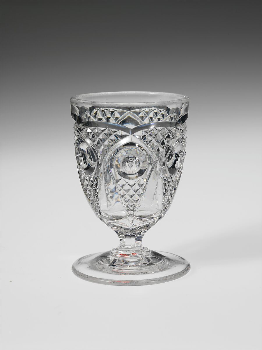 Egg Cup, New England Glass Company (American, East Cambridge, Massachusetts, 1818–1888), Pressed glass, American 