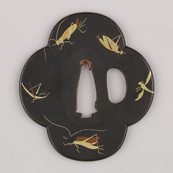 Sword Guard (Tsuba), Copper-silver alloy (shibuichi), gold, copper-gold alloy (shakudō), copper, Japanese