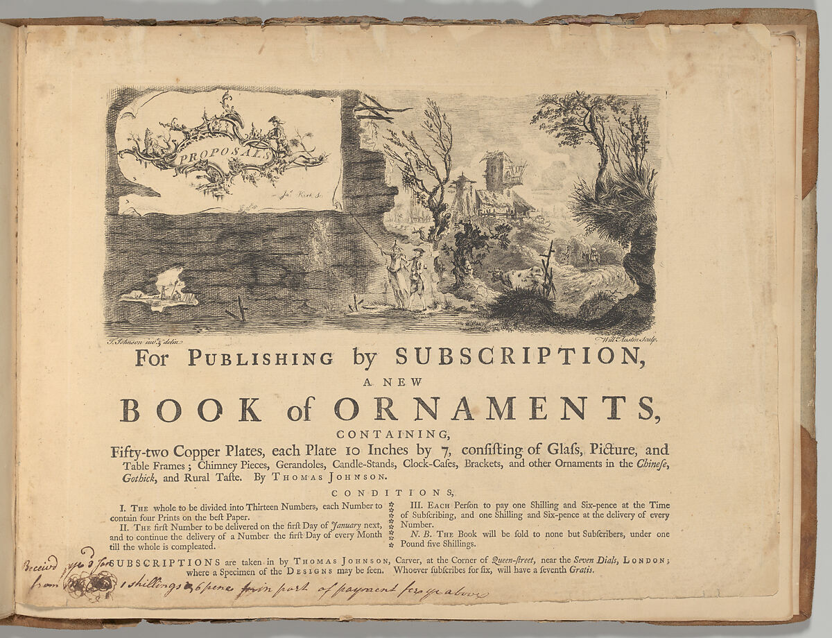 A New Book of Ornaments, Thomas Johnson (British, 1714–1778) 
