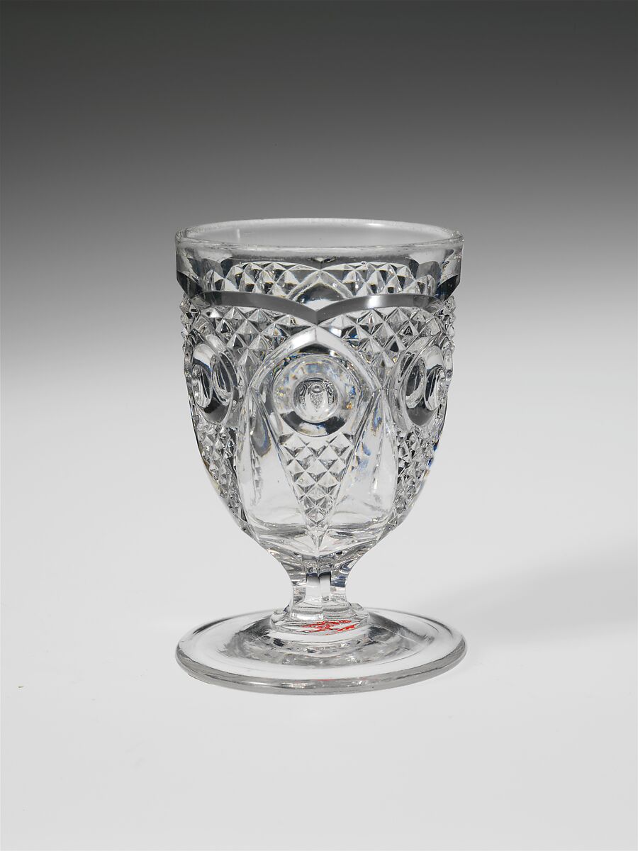 Egg Cup, New England Glass Company (American, East Cambridge, Massachusetts, 1818–1888), Pressed glass, American 