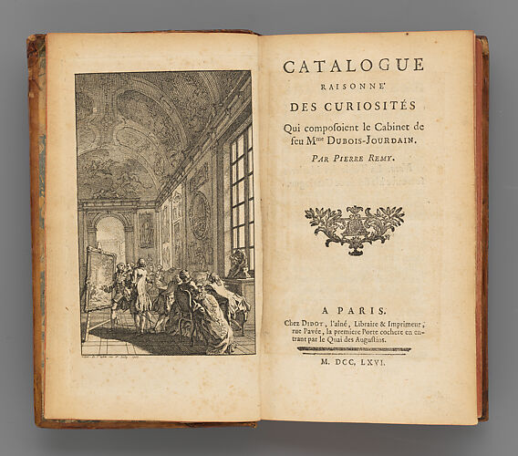 Catalogue Raisonné des Curiosités qui composoient le Cabinet de feu Mme. Dubois-Jourdain