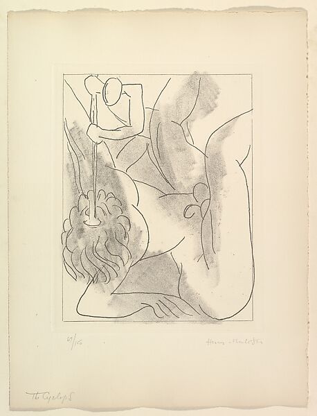 Ulysses, Written by James Joyce (Irish, Dublin 1882–1941 Zurich), Soft ground etching 