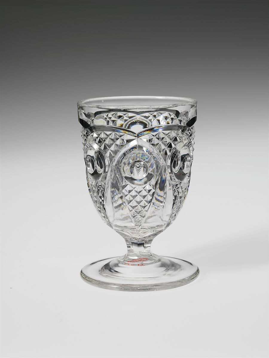 Egg Cup, New England Glass Company (American, East Cambridge, Massachusetts, 1818–1888), Pressed glass, American 