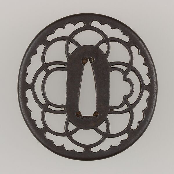 Sword Guard (Tsuba), Iron, Japanese