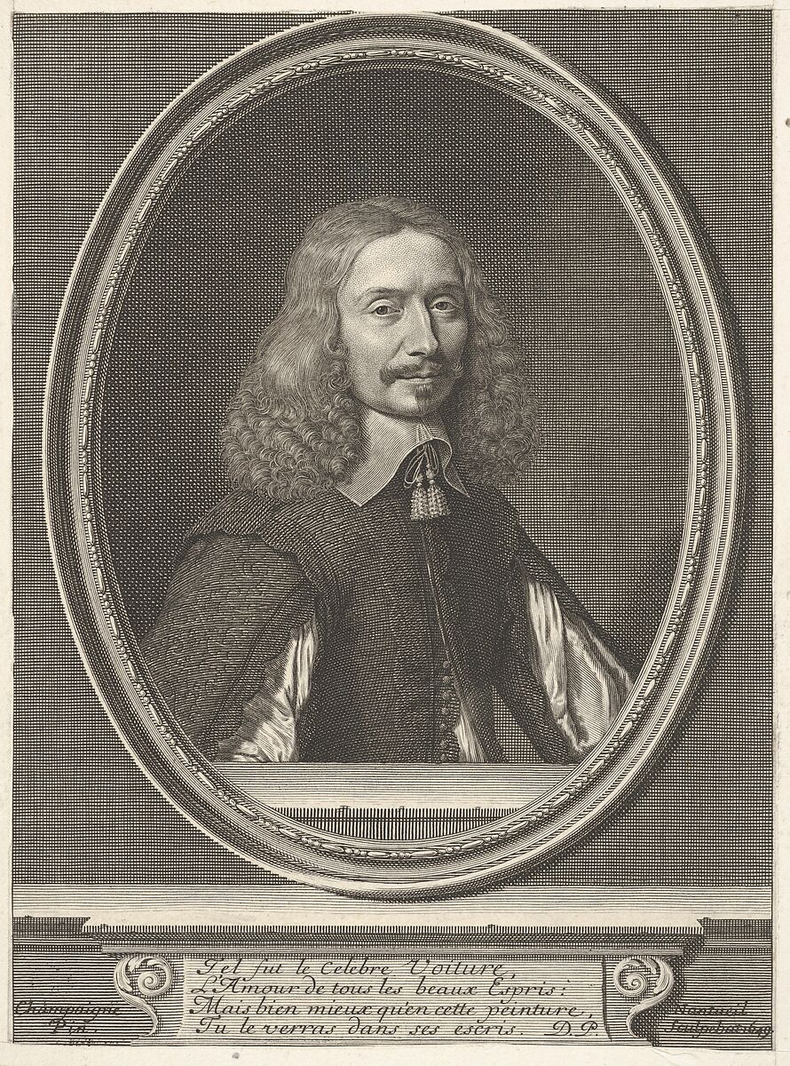 Vincent Voiture, Robert Nanteuil (French, Reims 1623–1678 Paris), Engraving 