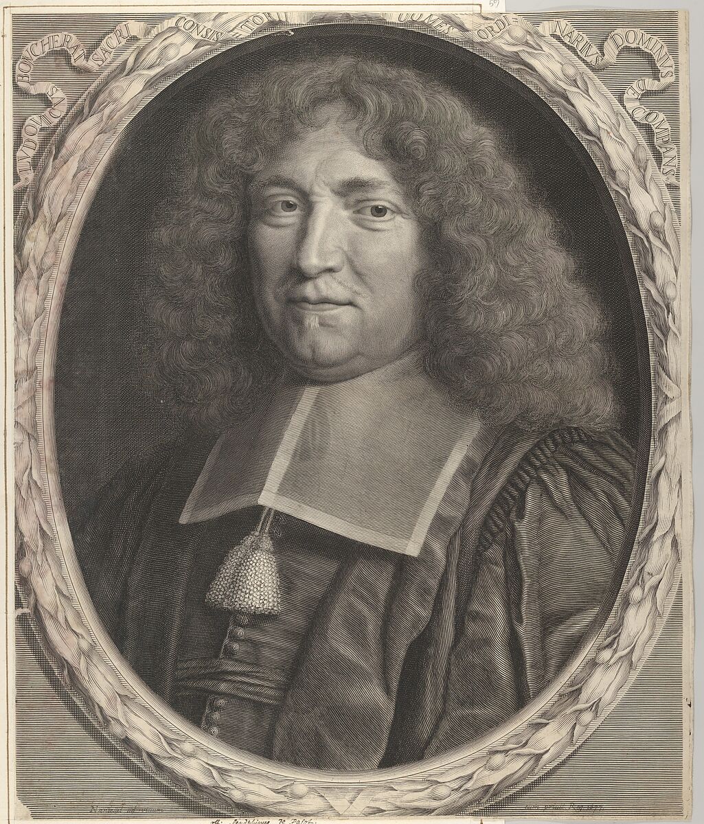 Le chancelier Louis Boucherat, Robert Nanteuil (French, Reims 1623–1678 Paris), Engraving; second state of four [?] (Petitjean & Wickert) 