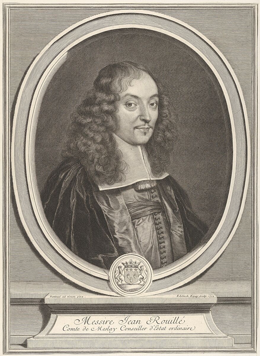 Jean Rouillé, Gérard Edelinck (Dutch, Antwerp 1640–1707 Paris), Engraving 