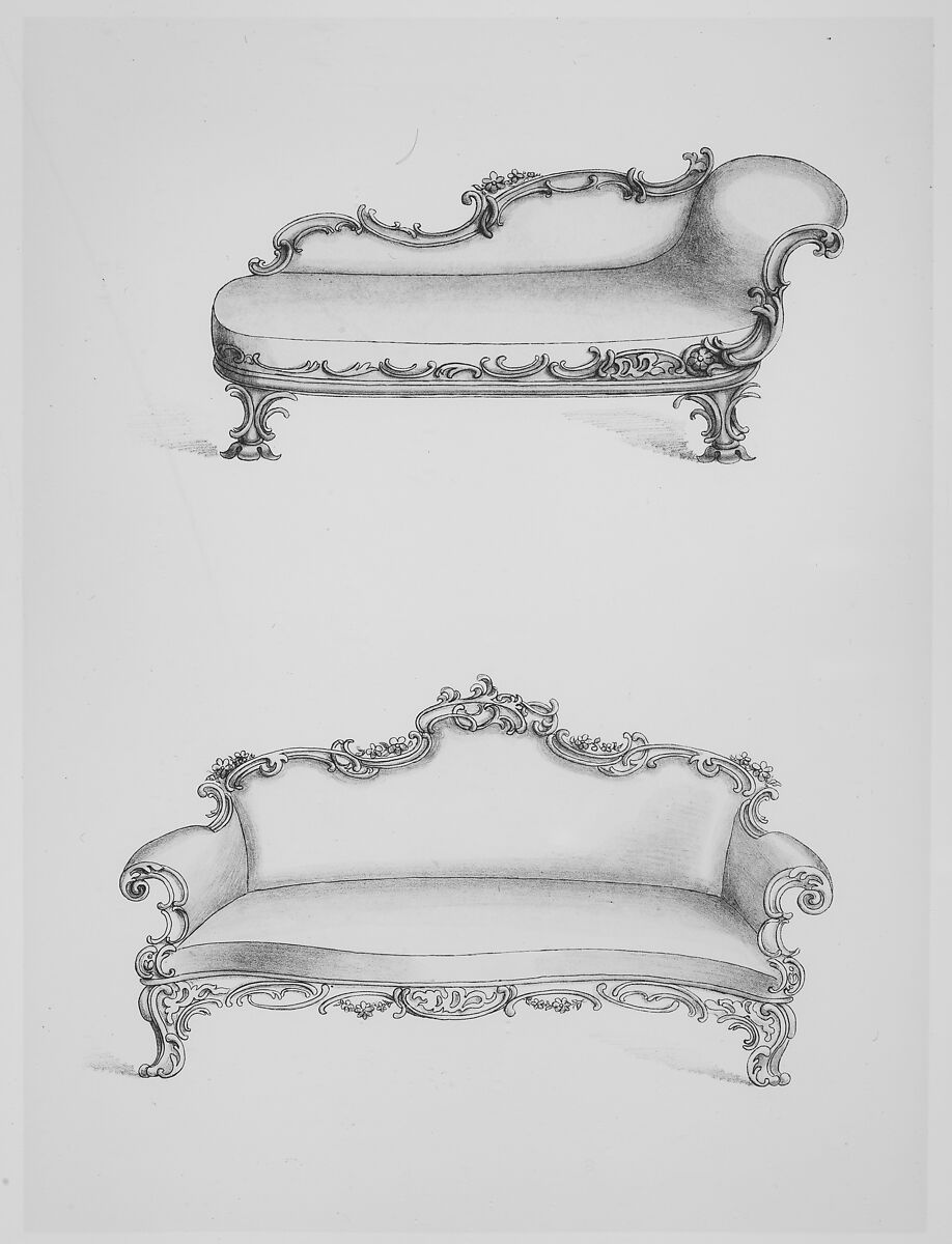 Specimens of Furniture in the Elizabethan & Louis Quatorze Styles. Adapted for Modern Imitation, Thomas King (British, active 1820–50), Illustrations: lithographs, some hand-colored