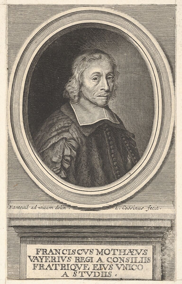 François de La Mothe le Vayer, Louis Cossin (French, Troyes 1627–1704 Paris), Engraving 