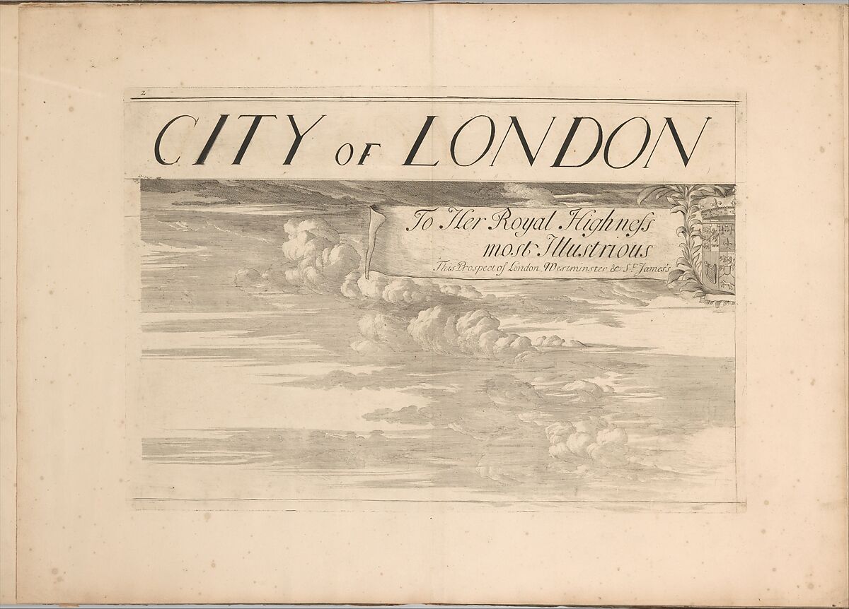 A Prospect of the City of London, Westminster and St. James' Park, Johannes Kip (Dutch, Amsterdam before 1653–1721? London), Engraving