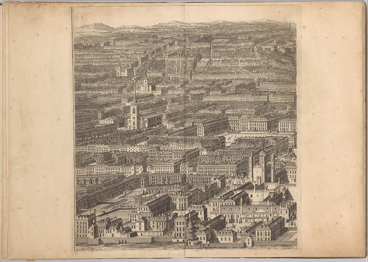 A Prospect of the City of London, Westminster and St. James' Park, Johannes Kip (Dutch, Amsterdam before 1653–1721? London), Engraving