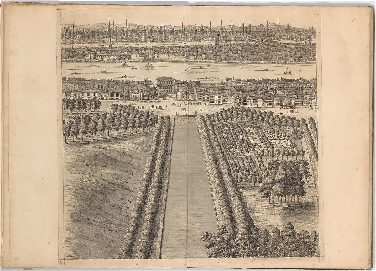 A Prospect of the City of London, Westminster and St. James' Park, Johannes Kip (Dutch, Amsterdam before 1653–1721? London), Engraving