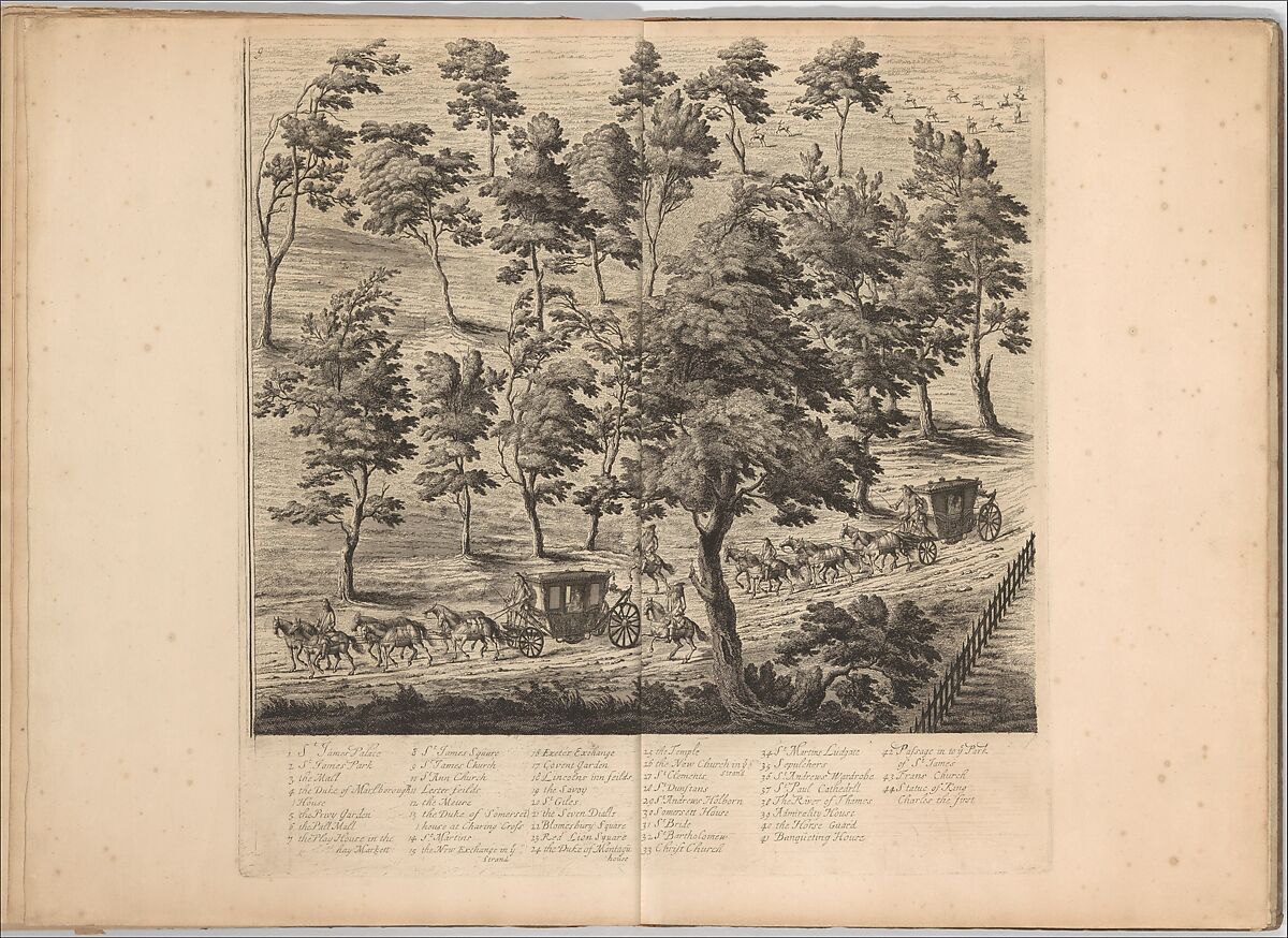 A Prospect of the City of London, Westminster and St. James' Park, Johannes Kip (Dutch, Amsterdam before 1653–1721? London), Engraving