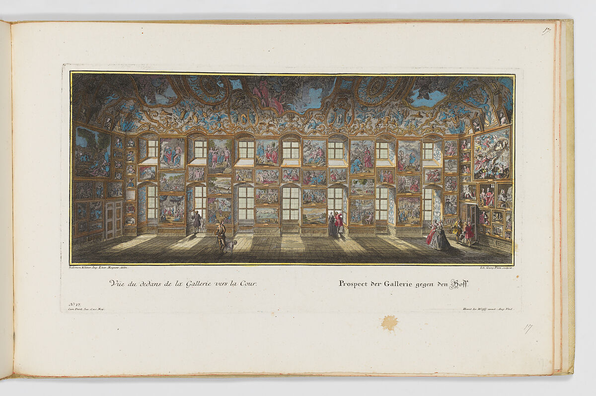 Representation...des Chateaux de Weissenstein ...Pommersfeld und Geibach, Designed by Salomon Kleiner (German, Augsburg 1700/1703–1761 Vienna), Engraving; hand-colored