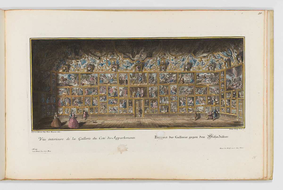 Representation...des Chateaux de Weissenstein ...Pommersfeld und Geibach, Designed by Salomon Kleiner (German, Augsburg 1700/1703–1761 Vienna), Engraving; hand-colored