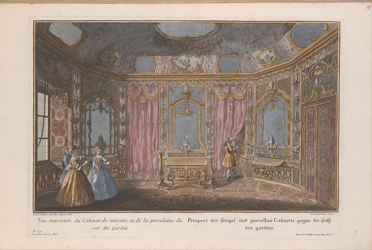 Representation...des Chateaux de Weissenstein ...Pommersfeld und Geibach, Designed by Salomon Kleiner (German, Augsburg 1700/1703–1761 Vienna), Engraving; hand-colored 