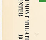 Vivian Beaumont Theatre, Lincoln Center, Ellsworth Kelly (American, Newburgh, New York 1923–2015 Spencertown, New York), Offset color lithograph