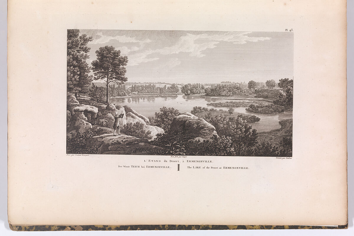 Description des Nouveaux Jardins de la France et ses Anciens Chateaux..., Written by Alexandre de Laborde, Engraving