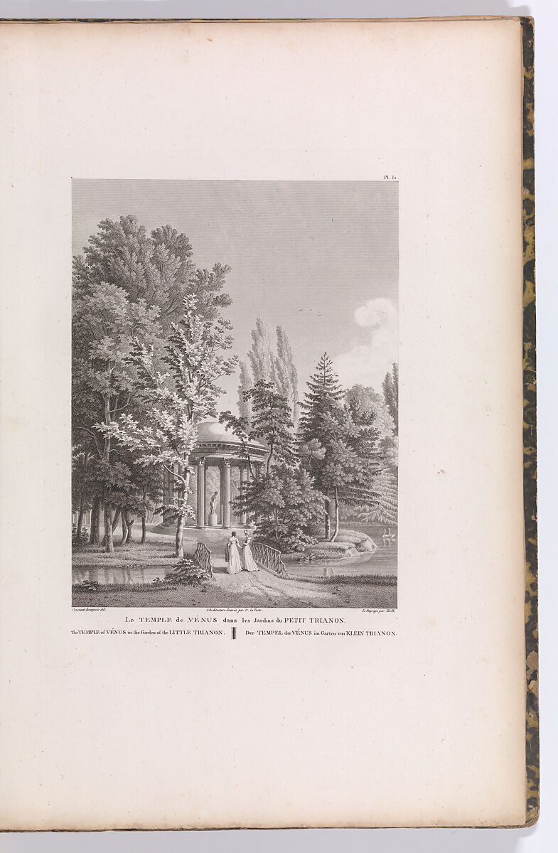 Description des Nouveaux Jardins de la France et ses Anciens Chateaux..., Written by Alexandre de Laborde, Engraving