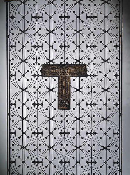 Elevator grille from the Chicago Stock Exchange Building, Louis Henry Sullivan (American, Boston, Massachusetts 1856–1924 Chicago, Illinois), Wrought iron and brass, American 