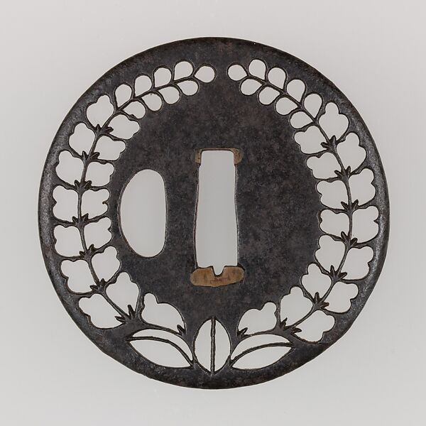 Sword Guard (Tsuba), Iron, Japanese