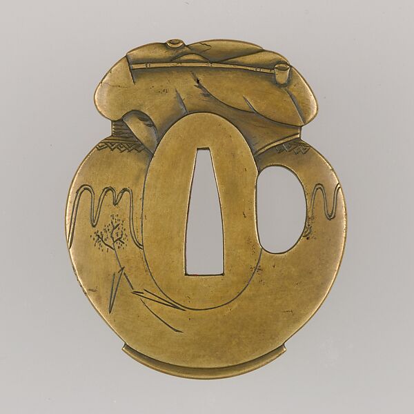 Sword Guard (Tsuba), Copper alloy (sentoku), copper, Japanese