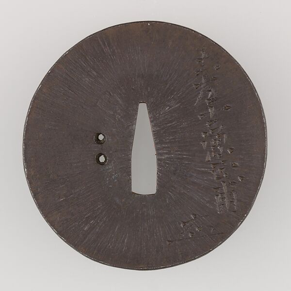 Sword Guard (Tsuba), Iron, copper, Japanese