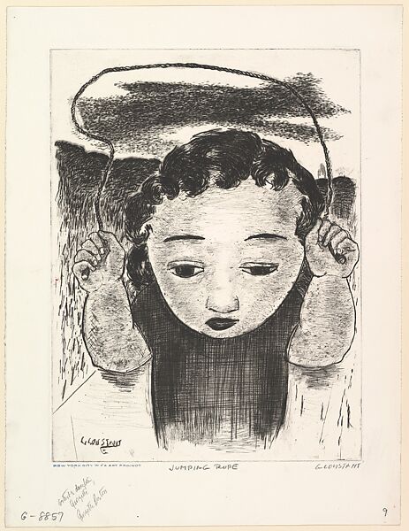 Jumping Rope, George Constant (American (born Greece), Arahova 1892–1978 New York), Drypoint 