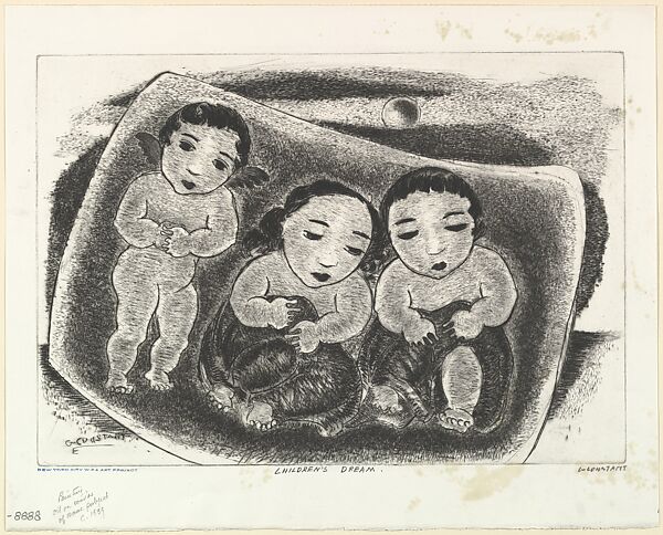 Children's Dream, George Constant (American (born Greece), Arahova 1892–1978 New York), Drypoint 