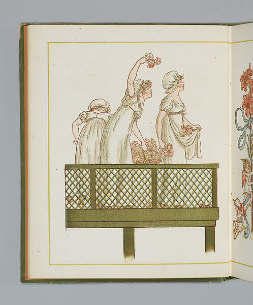 Language of Flowers, Kate Greenaway (British, London 1846–1901 London), Illustrations: color wood engraving