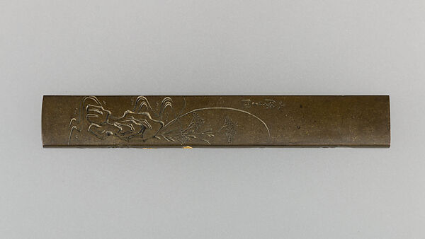 Knife Handle (Kozuka), Copper-silver alloy (shibuichi), gold, copper, copper-gold alloy (shakudō), silver, Japanese