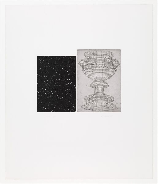 Constellation - Uccello, Vija Celmins (American, born Riga, Latvia, 1938), Four-color aquatint and etching 