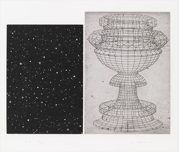 Constellation - Uccello, Vija Celmins (American, born Riga, Latvia, 1938), Four-color aquatint and etching