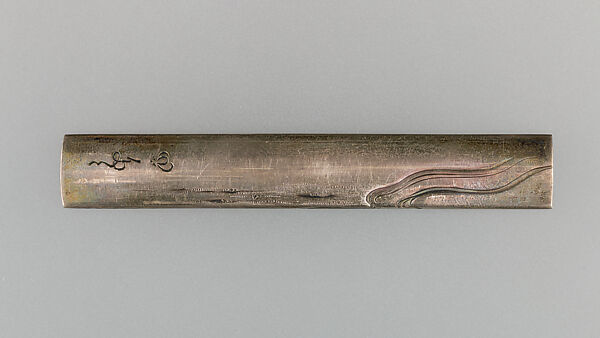 Knife Handle (Kozuka), Silver, Japanese