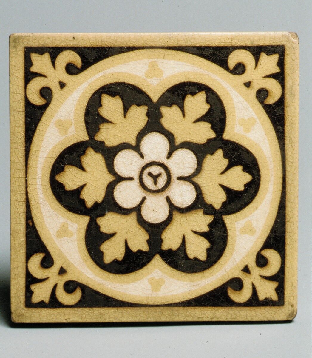 Encaustic Tile, American Encaustic Tile Company (American, New York, 1875–1935), Earthenware, American 