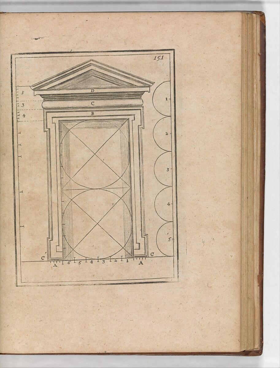 The First Book of Architecture by Andrea Palladio, Pierre Le Muet (French, 1591–1669), Illustrations: etching and engraving 