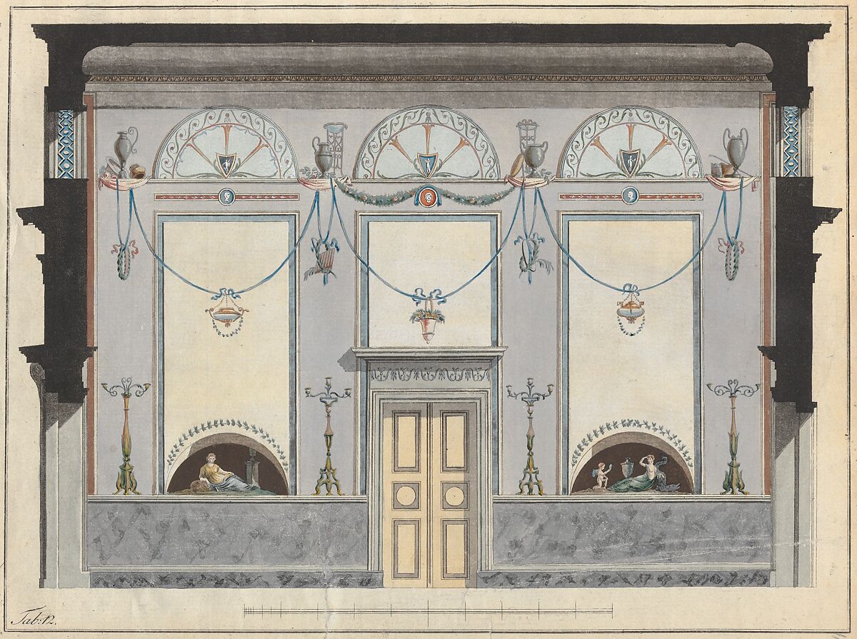 Magazin für Freunde des Guten Geschmacks der Bildenden und Mechanischen Künste, Manufakturen und Gewerbe, Band 2, No. 4, Published by Friedrich August Leo  , Leipzig, Etchings, hand-colored 