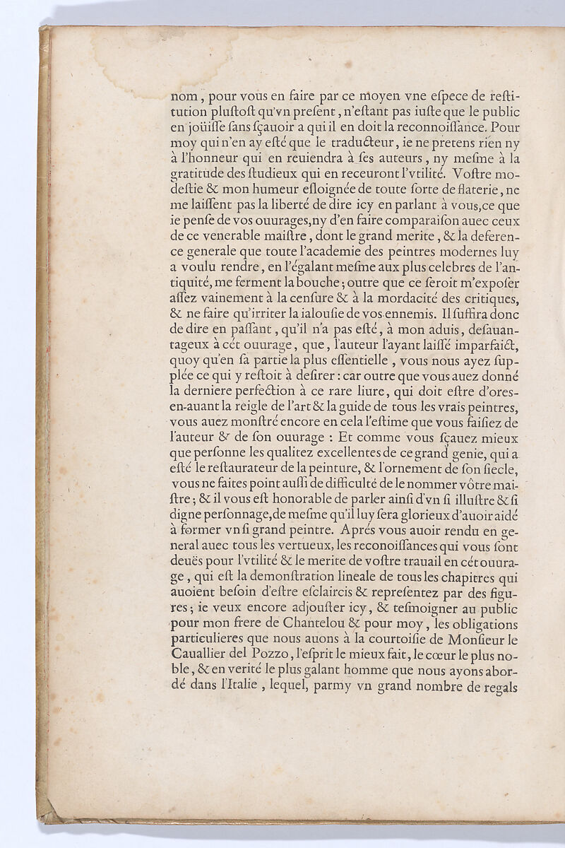 Traitté de la Peinture, Written by Leonardo da Vinci (Italian, Vinci 1452–1519 Amboise), Printed book