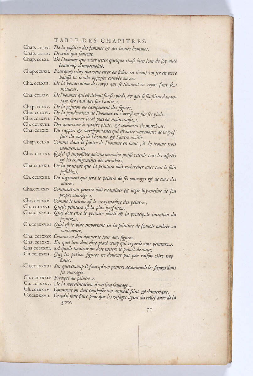 Traitté de la Peinture, Written by Leonardo da Vinci (Italian, Vinci 1452–1519 Amboise), Printed book