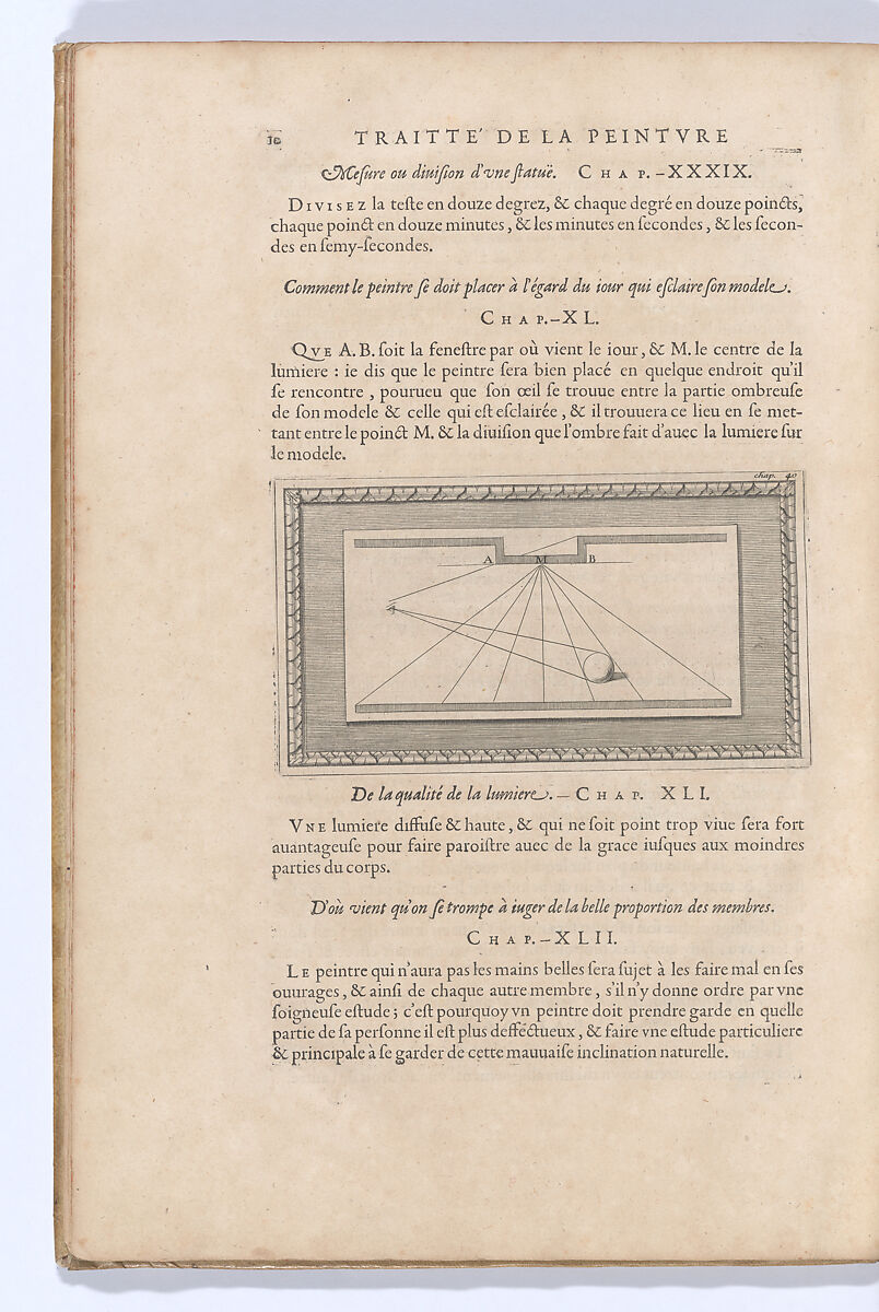Traitté de la Peinture, Written by Leonardo da Vinci (Italian, Vinci 1452–1519 Amboise), Printed book