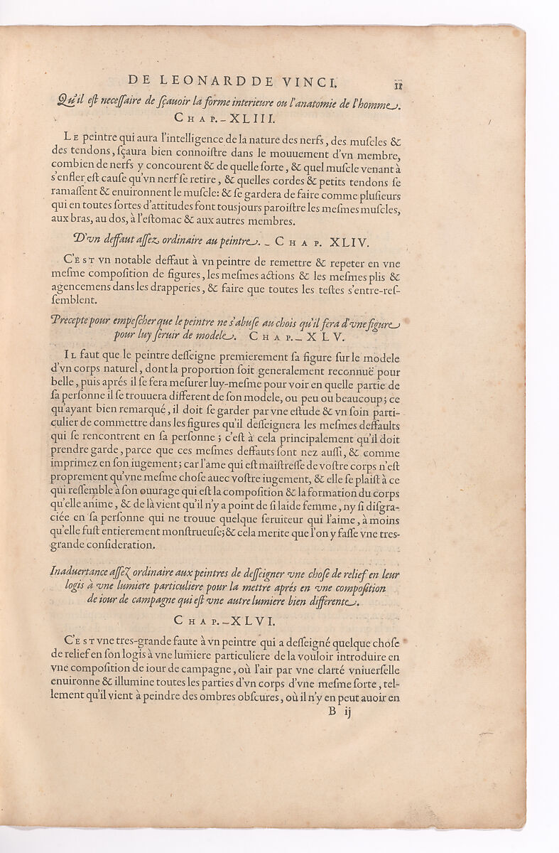Traitté de la Peinture, Written by Leonardo da Vinci (Italian, Vinci 1452–1519 Amboise), Printed book