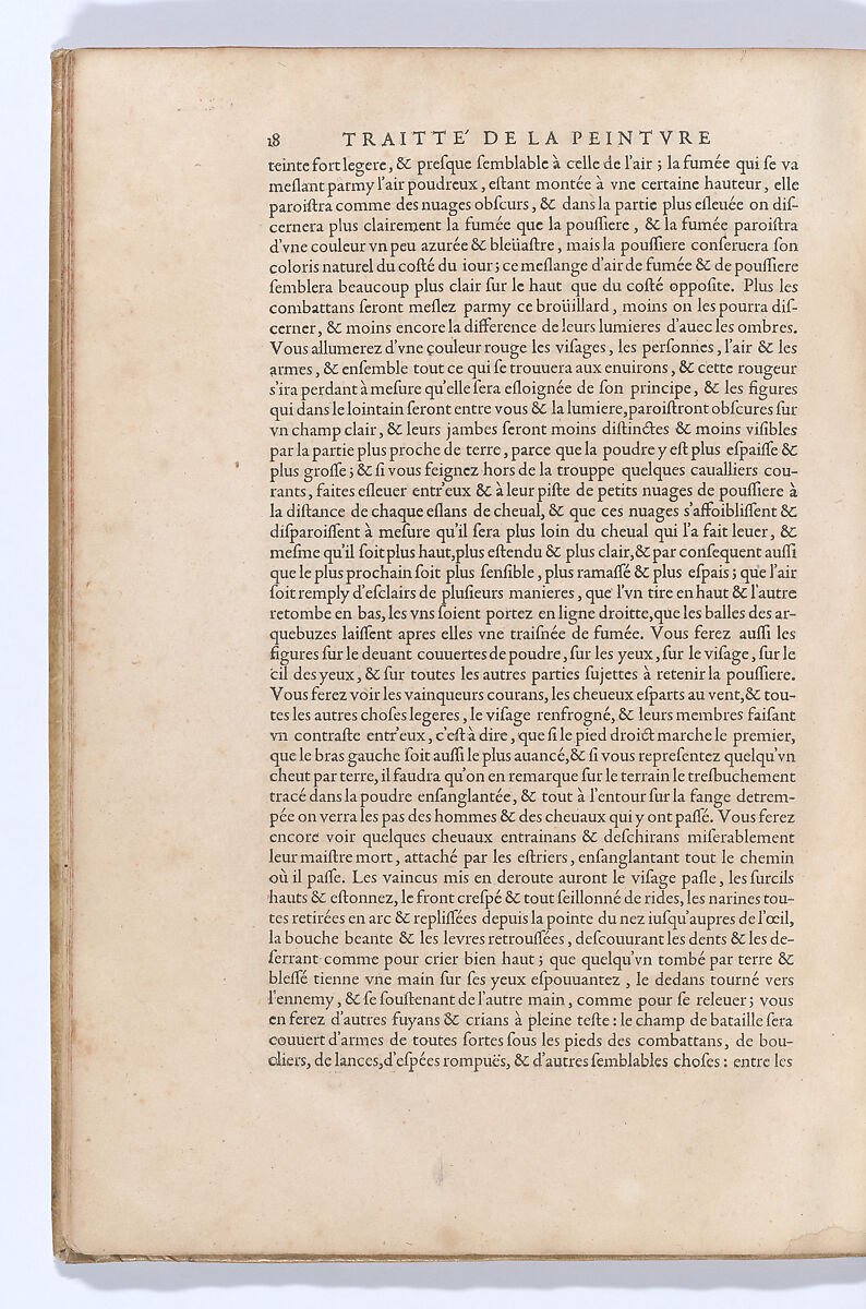 Traitté de la Peinture, Written by Leonardo da Vinci (Italian, Vinci 1452–1519 Amboise), Printed book