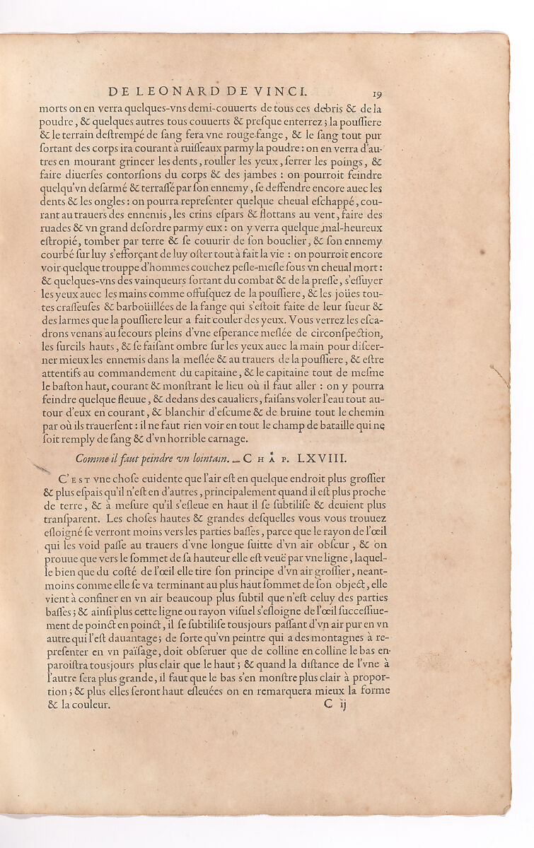 Traitté de la Peinture, Written by Leonardo da Vinci (Italian, Vinci 1452–1519 Amboise), Printed book