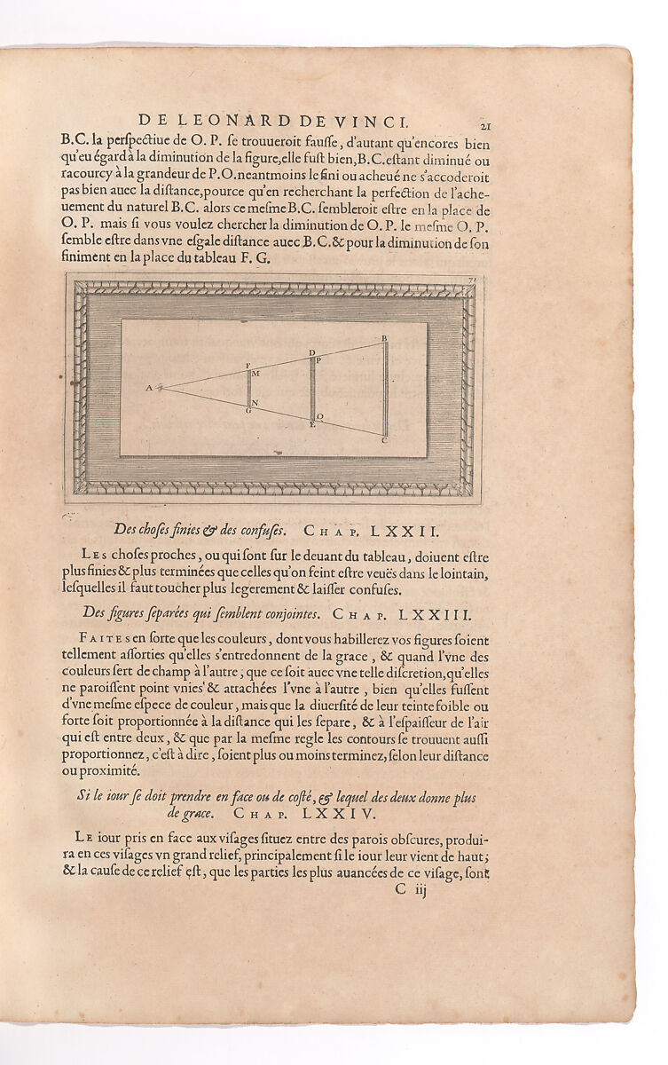 Traitté de la Peinture, Written by Leonardo da Vinci (Italian, Vinci 1452–1519 Amboise), Printed book