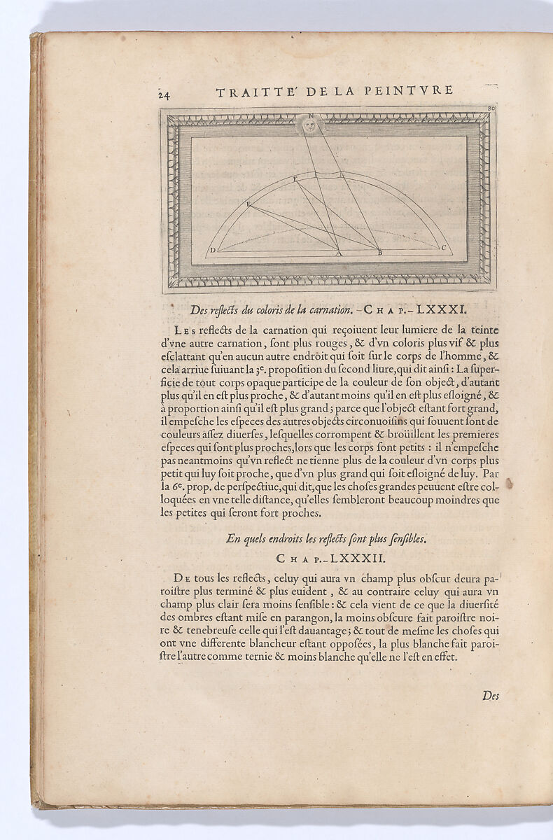Traitté de la Peinture, Written by Leonardo da Vinci (Italian, Vinci 1452–1519 Amboise), Printed book